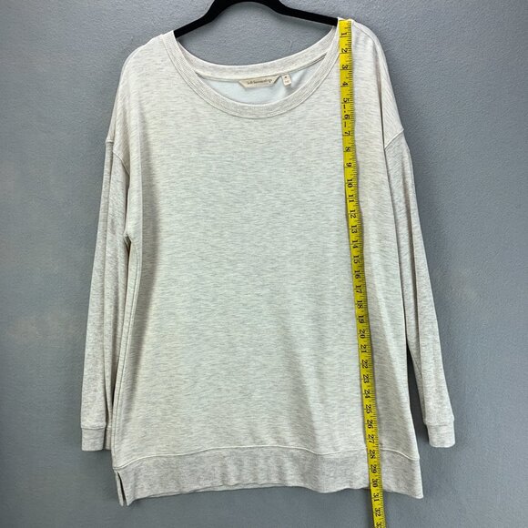 Soft Surroundings Sweatshirt Womens Medium Oatmeal Heather Pullover Athleisure - Picture 7 of 14